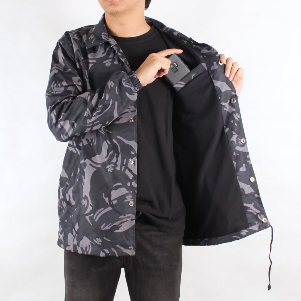 JD- JAKET COACH PRIA / JAKET COACH CAMO / JAKET COACH LORENG / JAKET COACH ANTI AIR WATERPROOF