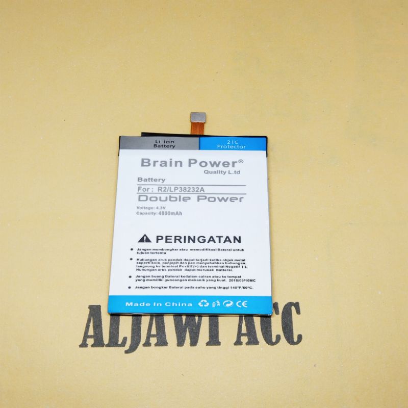 Batre Battery Baterai Smartfren Andromax R2 Soket LP38232A Double Power Battery