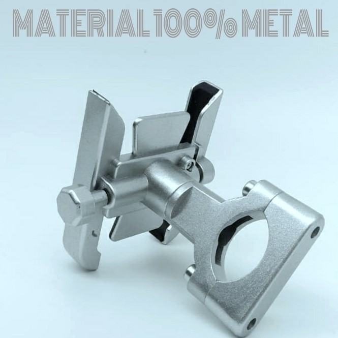 TERMURAH FULL BESI Holder Stang Sepeda Motor Holder Hp Stang Sepeda Motor anti goyang Ojol Grab Goje