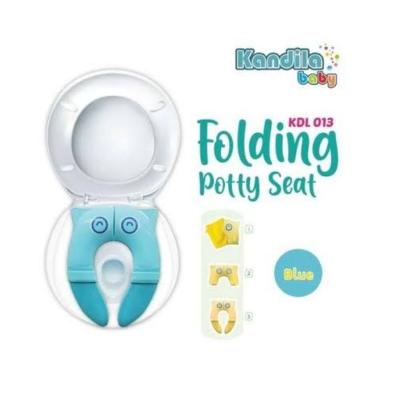 Kandila Baby Folding Potty Seat KDL013 - Alas Duduk Kloset Lipat Anak Bayi Traveling - Alas Kloset Travel Anak