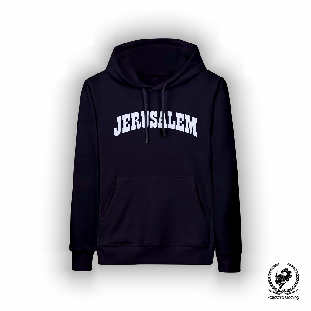 Hoodie Jerusalem Pandawa Cloth Black