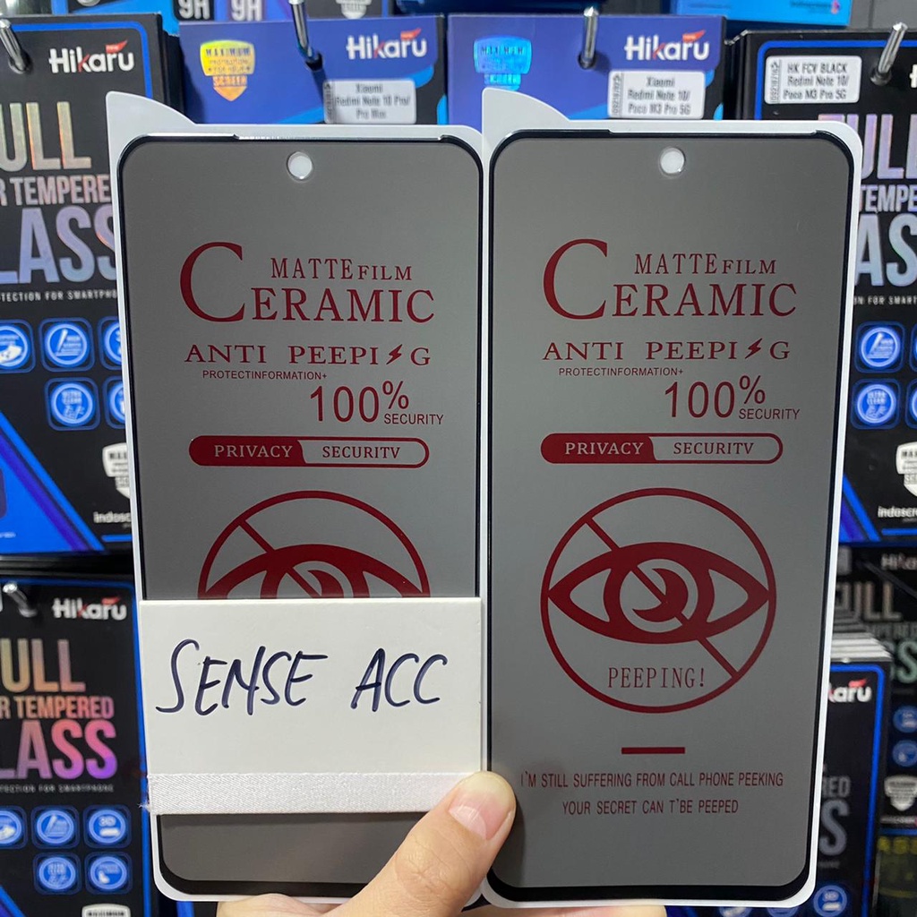 Xiaomi Poco M3 Poco X3 X3 Pro Tempered Glass Anti Gores Ceramic PRIVACY SPY Matte Anti Pecah