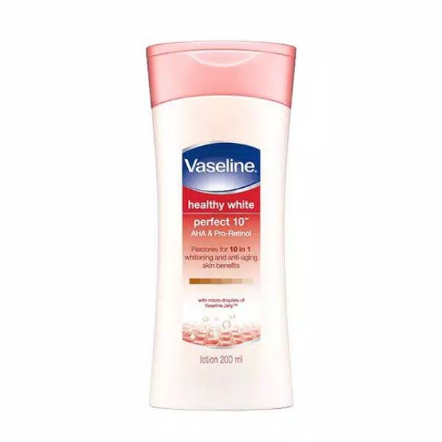 [200ml] Vaseline Healthy White Perfect 10