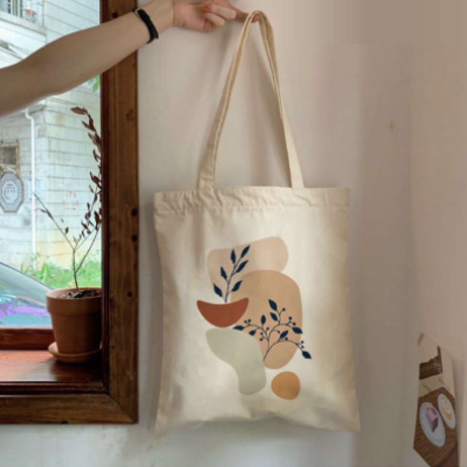 FLORA Totebag Dinir Wanita Pria Remaja Tote Bag Korean Style By Chikoisme (RSL) NR