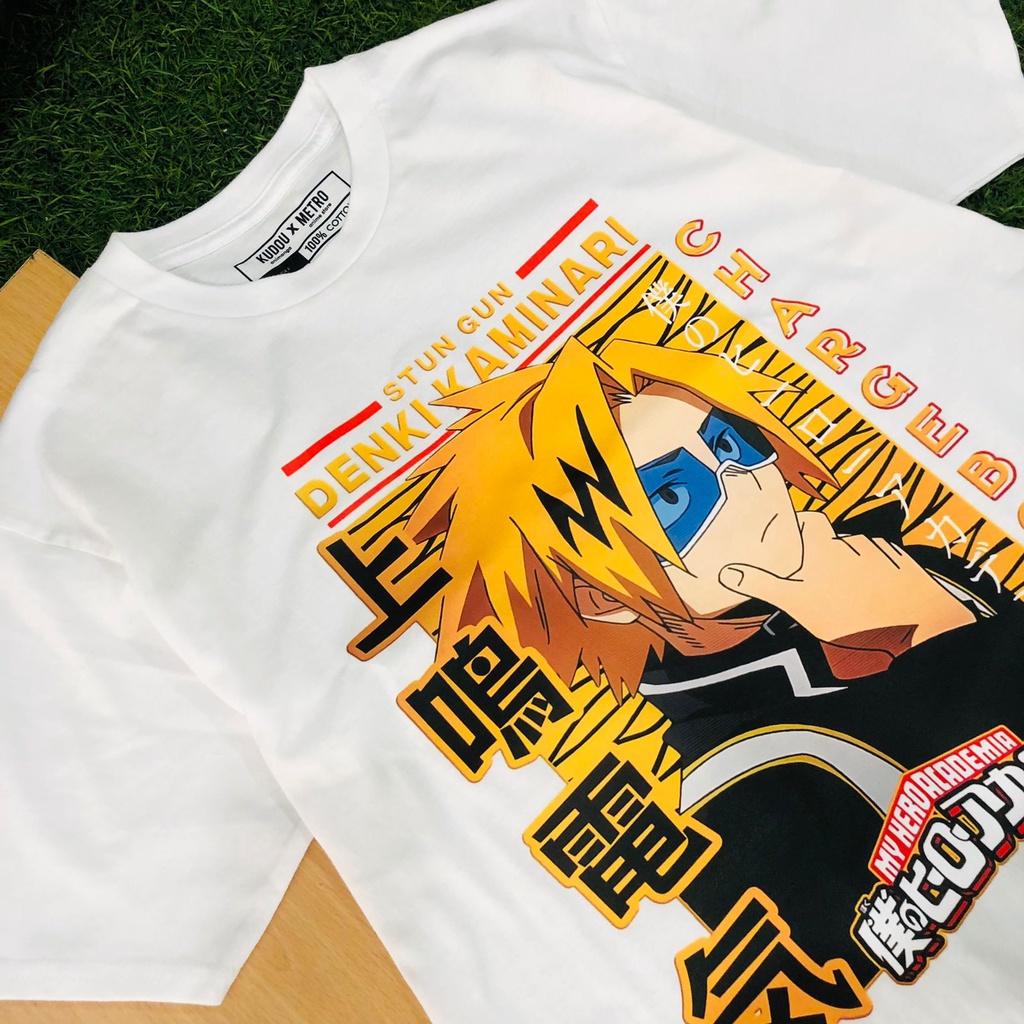 Tshirt Denki Kaminari My Hero Academia Premium Unisex BNHA Premium Unisex