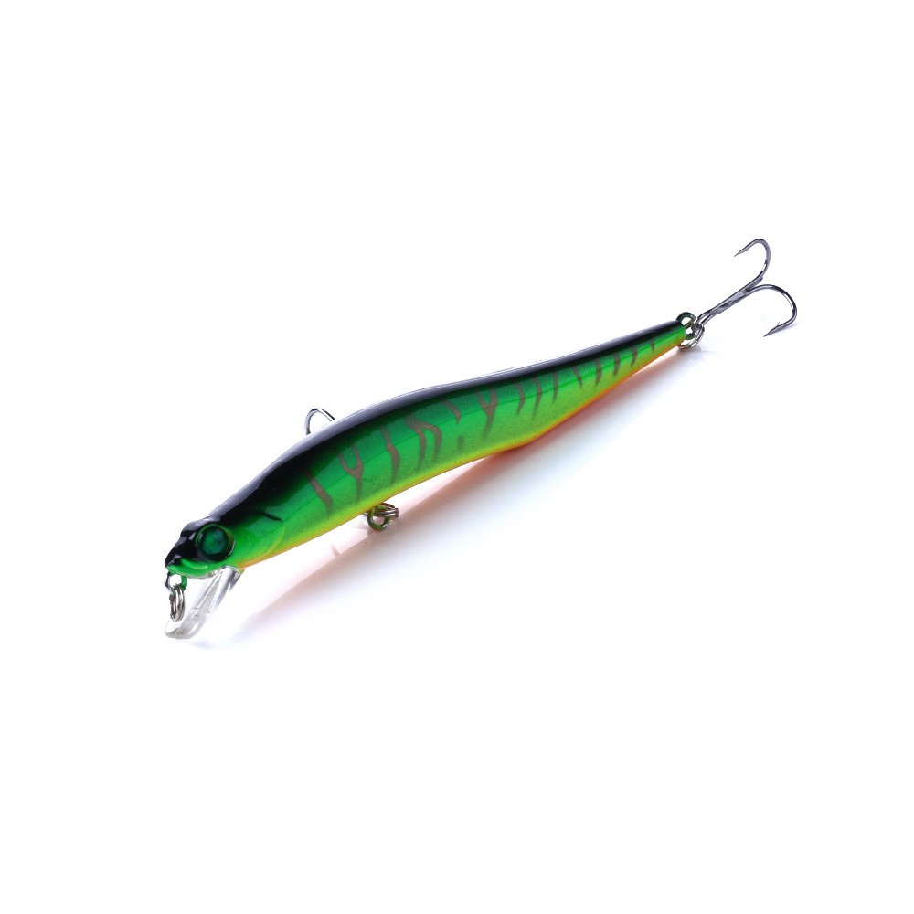 Hengjia 1pc Umpan Pancing Minnow Wobbler 5 Warna 12cm 10g Kedalaman 0.5-1.5m