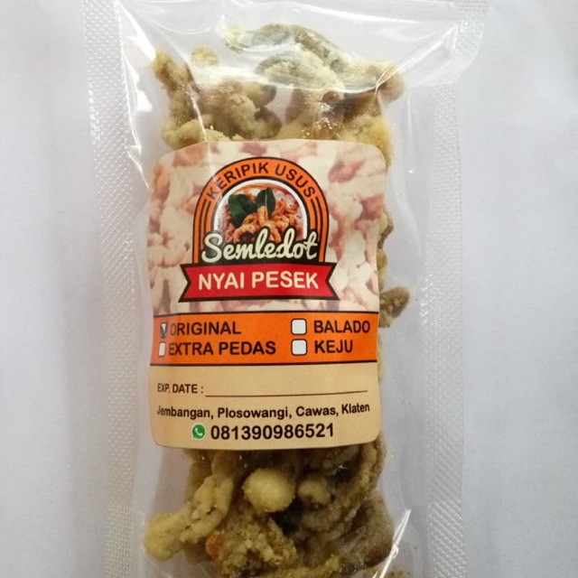 

Keripik usus semledot nyai pesek