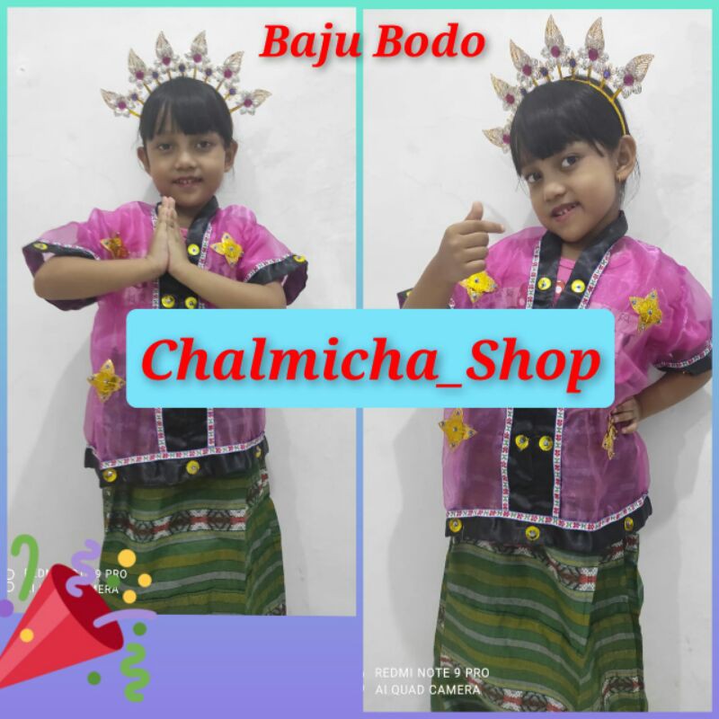 Baju Bodo Anak Adat Makassar Daerah Sulawesi Selatan