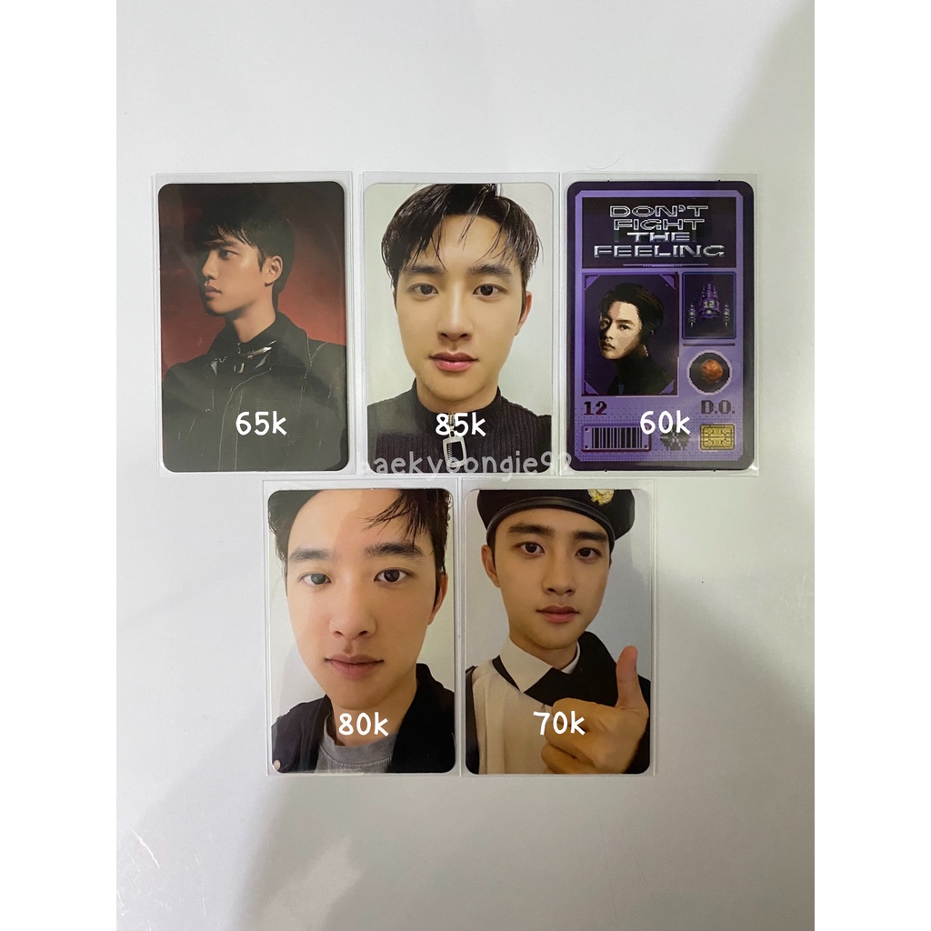 pc/photocard kyungsoo exo (dftf ar clip card, dftf pb 1&2, dftf id card, tempo moderato)
