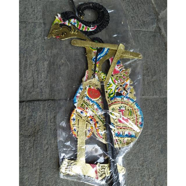 (BISA COD) KERAJINAN WAYANG KULIT PRABU PANDU UKURAN PEDALANGAN 40x20 cm - PAJANGAN DEKORASI RUMAH