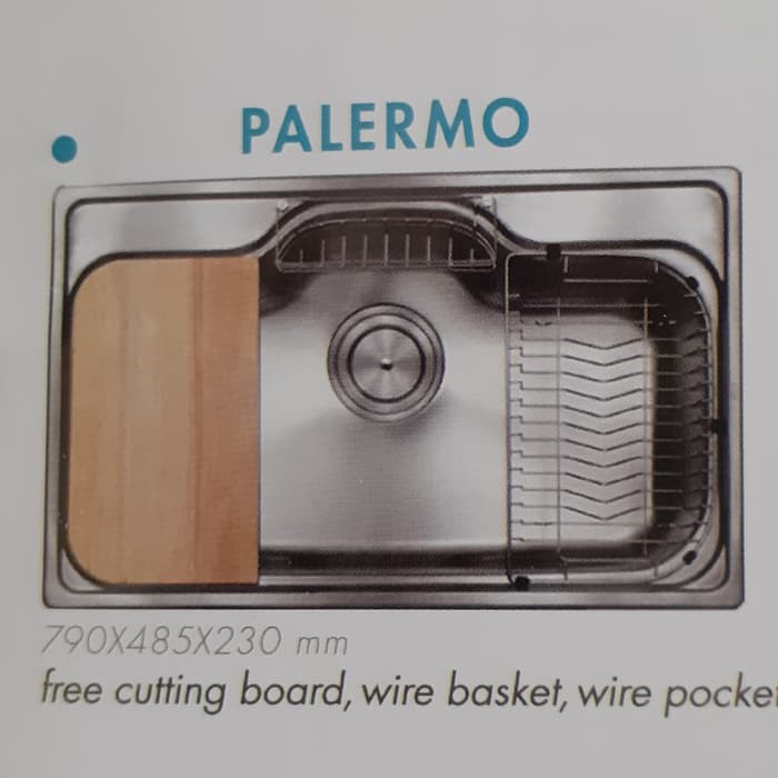 kichen sink CGS PALERMO /bak cuci piring jumbo 1 lubang