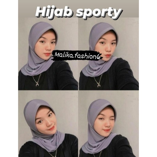 Hijab Sport Ori SNADA | Hijab Instan | Hijab Sport Linear | Bergo Sporty | Jilbab Olahraga | Jilbab Harian | Kerudung Sekolah-0