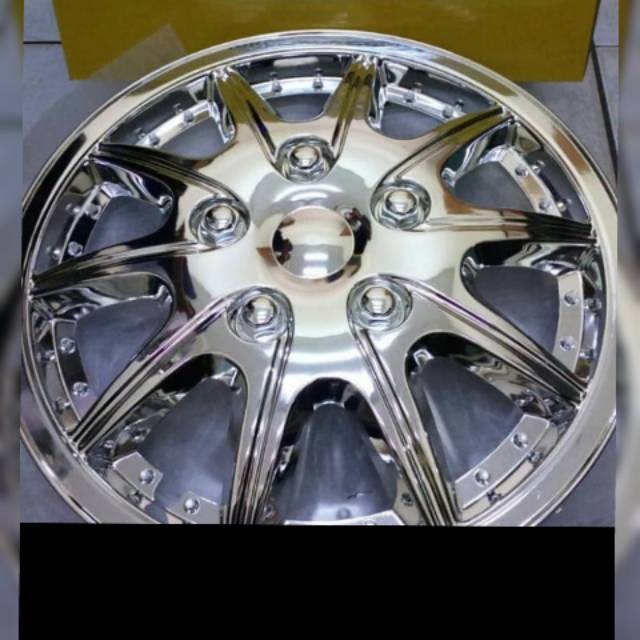 Cover Velg Chrome / Dop Roda Mobil Ring 15 Inch Universal