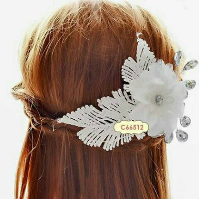hairpiece / bross bunga crystal