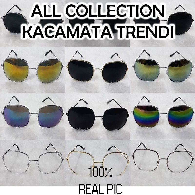 PROMOOOO!! Kacamata Trendy / Unisex /Kacamata Fashion/Kacamata  /Silver Transparant/ nastushaa
