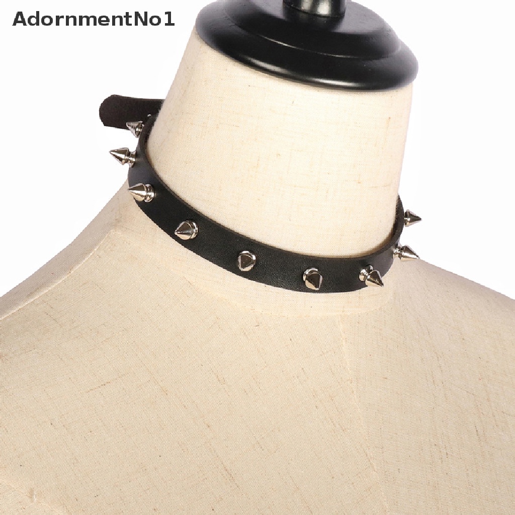 (AdornmentNo1) Kalung Choker Gaya Vintage Punk Motif Anime Spike Rivet Untuk Perhiasan Wanita / Hadiah