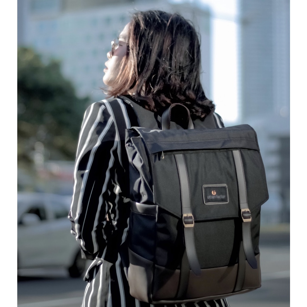 HIGHWAY BLACK |ManNeedMe x URBAN| Tas Ransel Punggung Pria Wanita Backpack ORIGINAL