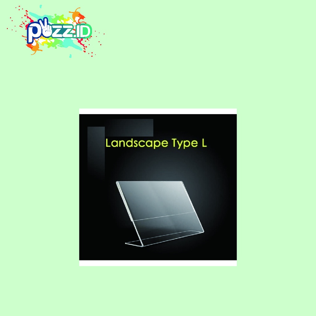 

{SIAP KIRIM} - Akrilik Tent Card A6 A5 A4/ Nomor Meja/ Papan Nama/ Tempat Brosur