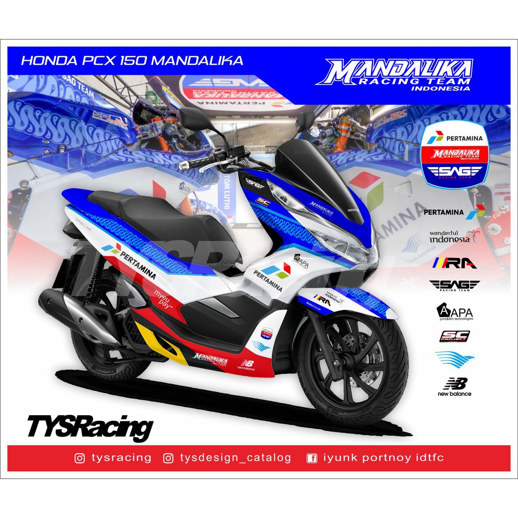 DECAL STICKER PCX MANDALIKA FULL BODY