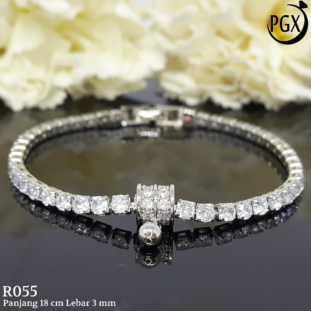 PGX Gelang Tangan Xuping Wanita Perhiasan Lapis Emas Aksesoris Fashion Premium - R055