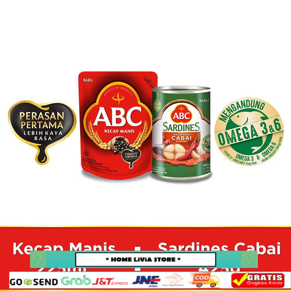 

ABC Kecap Manis 225 ml & Sarden Saus Cabai 425 gr