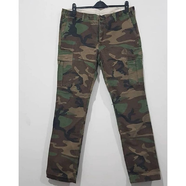 CELANA CARGO PANJANG CAMO LORENG MERK PRL ORIGINAL MODEL SLETING MURAH MERIAH BAHAN KATUN KANVAS KUA