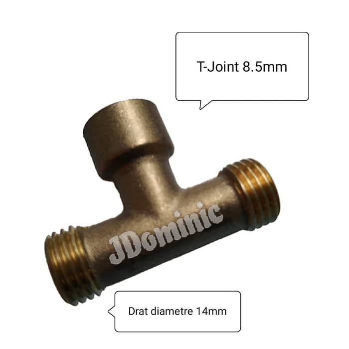 jmn217 T-JOINT 8.5mm - sambungan T selang 5/16 power sprayer kompresor