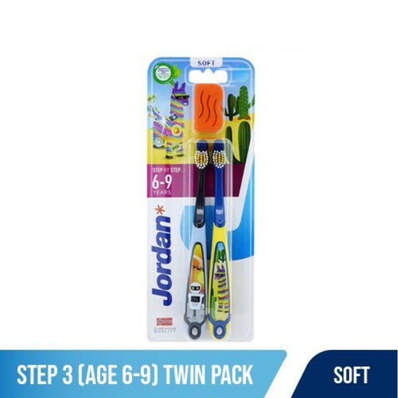 JORDAN Kids Toothbrush Step 3 Twin Soft (6-9 year)