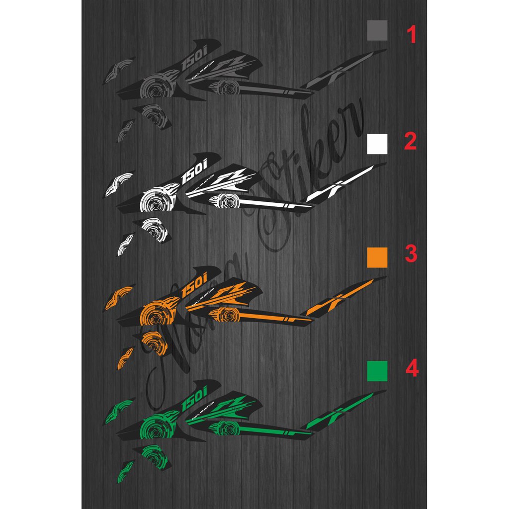 STIKER STRIPING DECAL VIXION R FZ 150