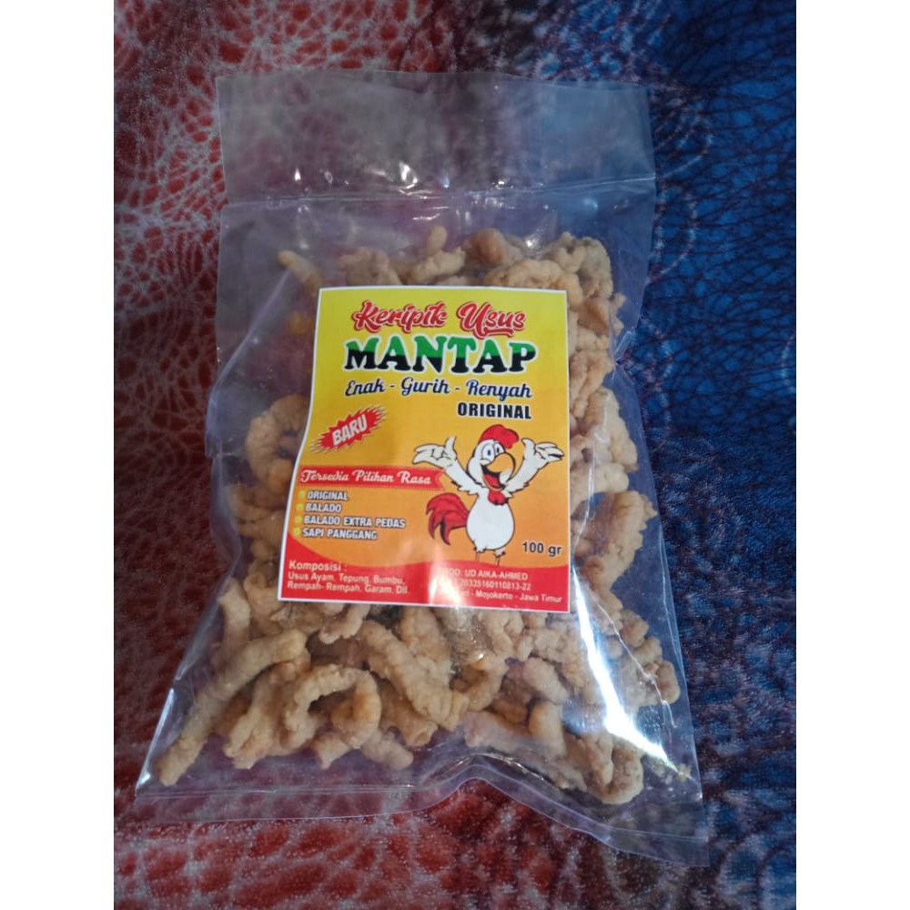 

keripik usus mantap