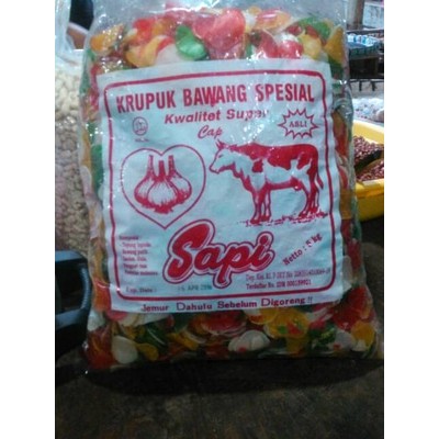 

krupuk kerupuk bawang spesial cap sapi 5kg