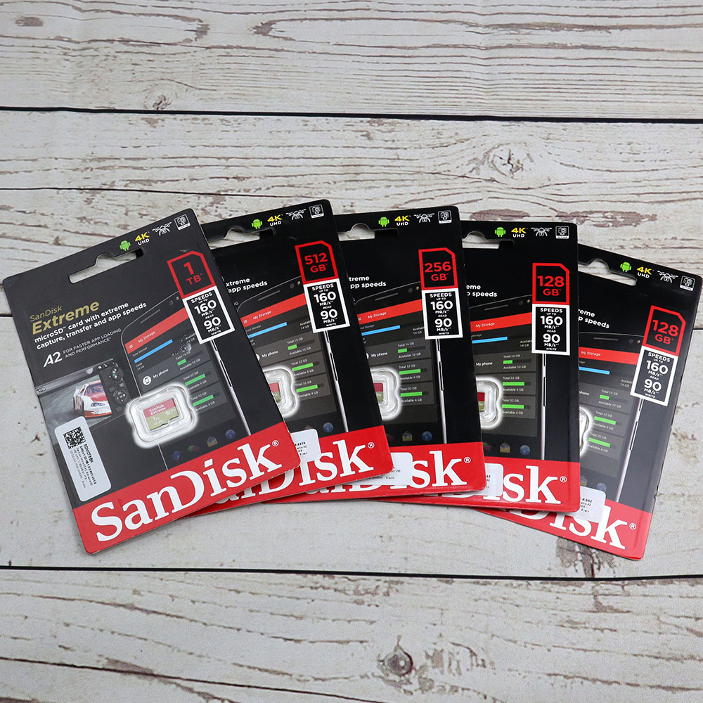 Sandisk MicroSDXC Extreme A2 V30 UHS-1 160MB s - SDSQXA1-GN6MN 256GB