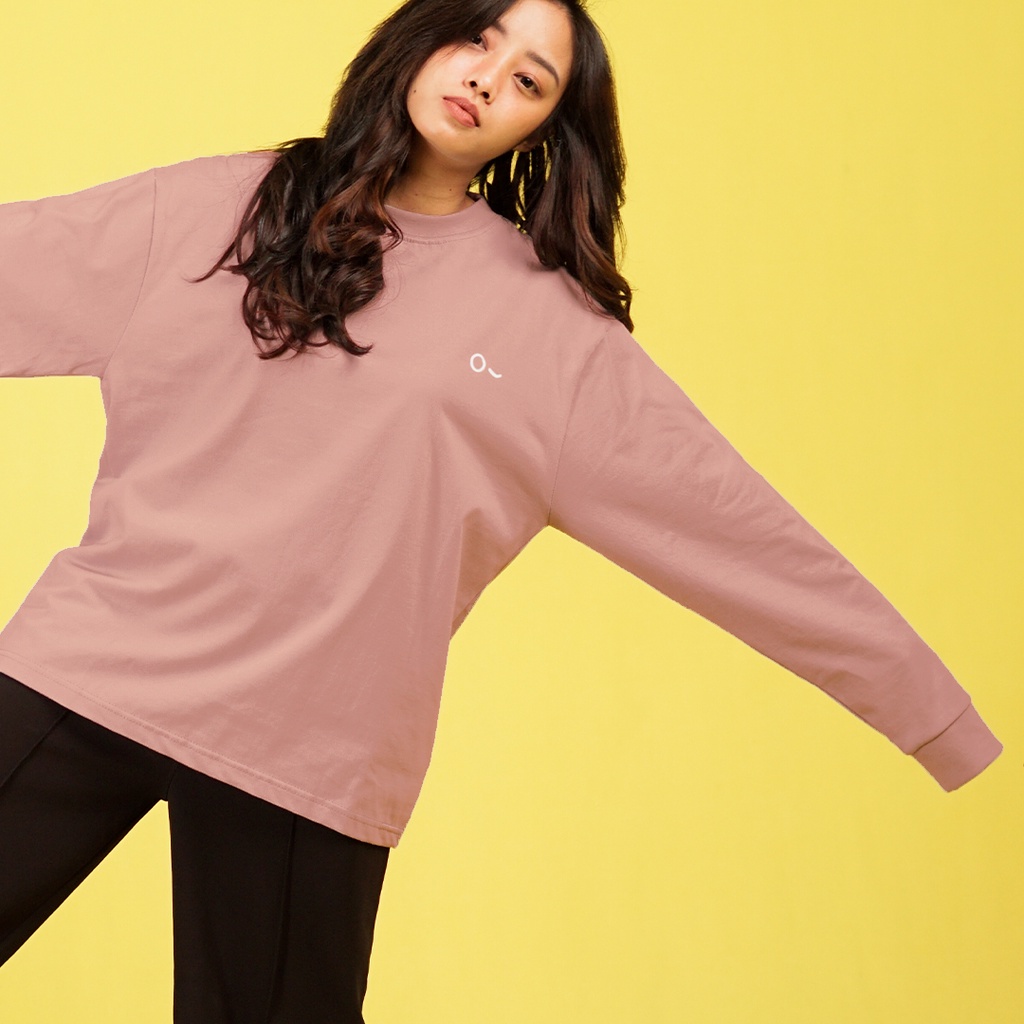 JOHNJILL - Kaos OVERSIZE Long Sleeve Women_