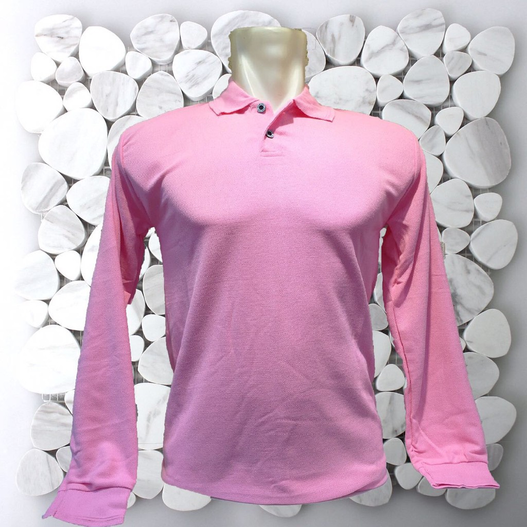 Polo Shirt Panjang, Polo Shirt, Polo Polos Panjang, Kaos Polo