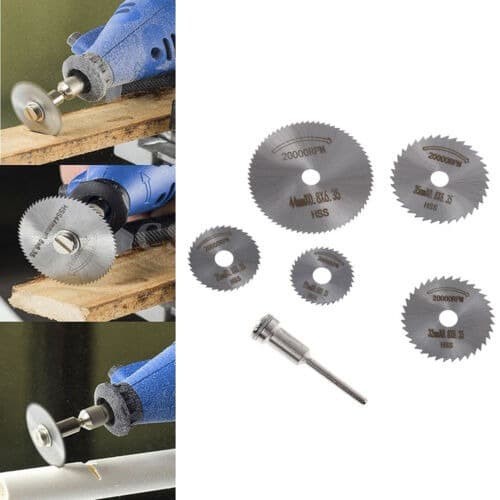 Mata potong Gergaji Mini Grinder 6pcs / HSS Mini Circular Saw Blade / gergaji mini potong PCB PVC PL