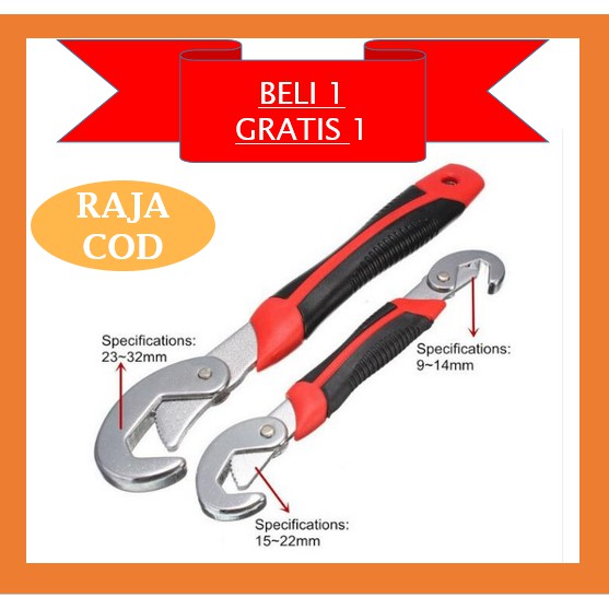 [COD] Snap n Grip Kunci Pas Serba Guna / Kunci Inggris Serba Guna / Kunci Universal