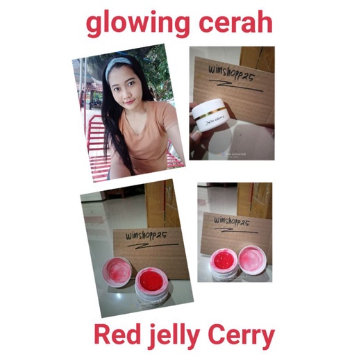 CREAM RED JELLY CHERRY GLOWING WHITENING