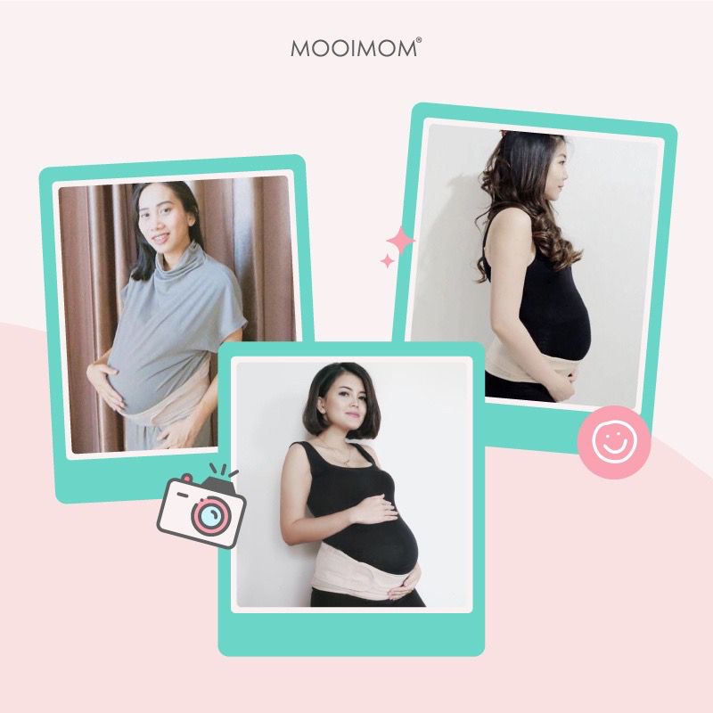 Mooimom - 15888 Penyangga Perut Ibu Hamil - MOOIMOM Maternity Support Belt Korset Hamil