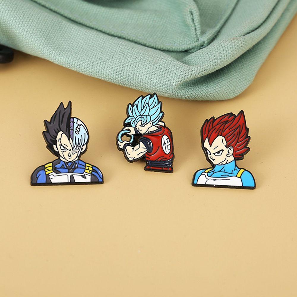 Mxbeauty Dragon Ball Lapel Pin Aksesoris Cosplay Jaket Pin Dekorasi Lencana Lapel Pin Lencana Pin Anime Badge