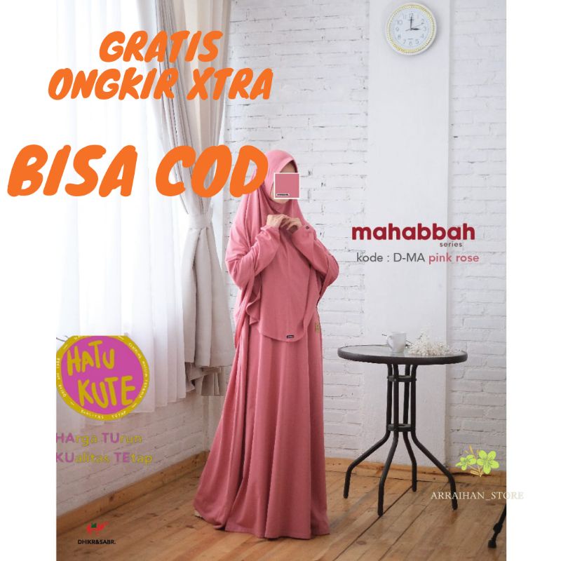BEST SELLER Gamis Syar'i Dhikr And Sabr Mahabbah Series Pink Rose