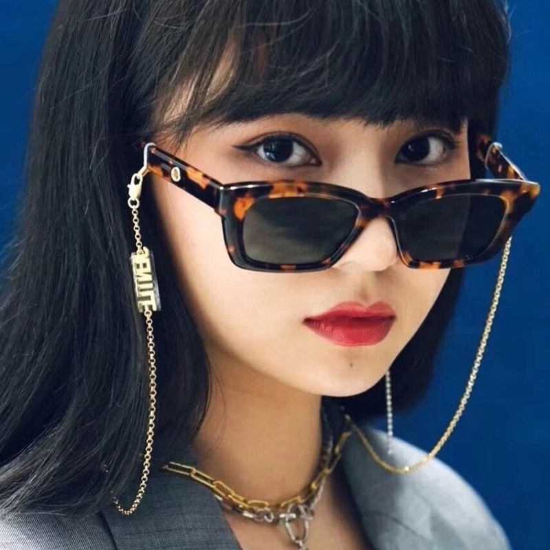 （YUZHU）COD Kacamata Hitam Bentuk Persegi Panjang Gaya Korea Untuk Wanita Kacamata Hitam Rectangle Sunglasses Women