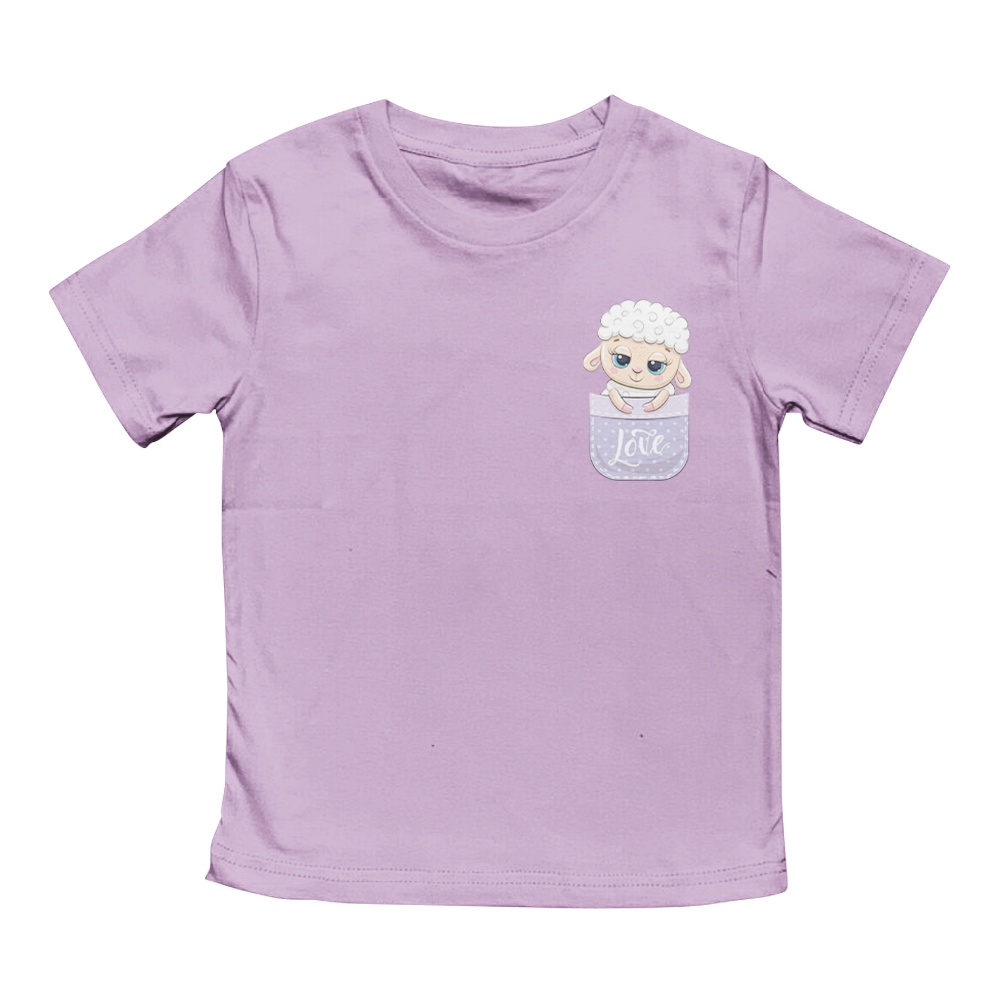 Kaos Anak Laki Laki Perempuan 1-10 Tahun Unisex In Pocket Series Sheep