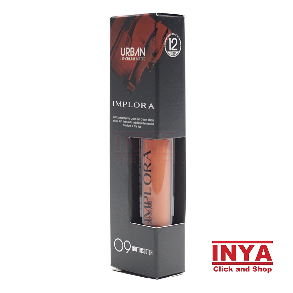 IMPLORA URBAN LIP CREAM MATTE 09 BUTTERSCOTCH 2.9gr