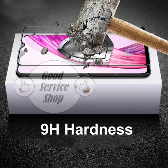Tempered Glass kaca Layar Realme C21 2021 Full Glue Lem Cover Screen Guard Protector 9D 11D