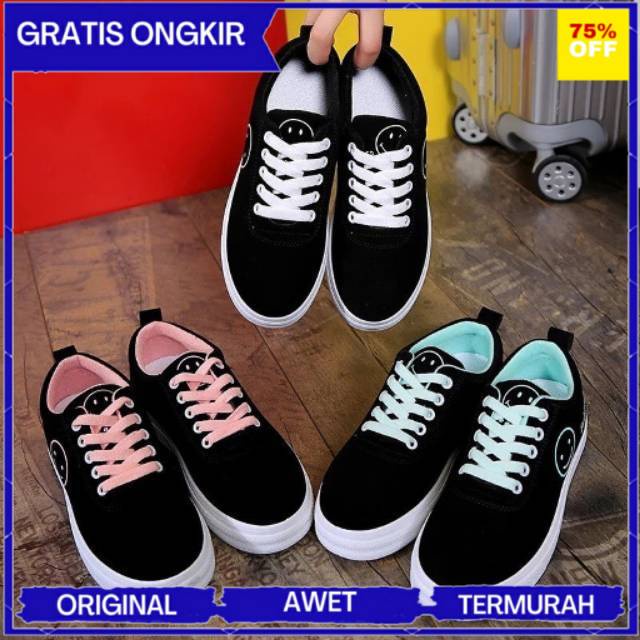 (BAYAR DITEMPAT) TERBARU DAN TERLARIS Ys 12 Sneakers Wanita Bahan Kanvas