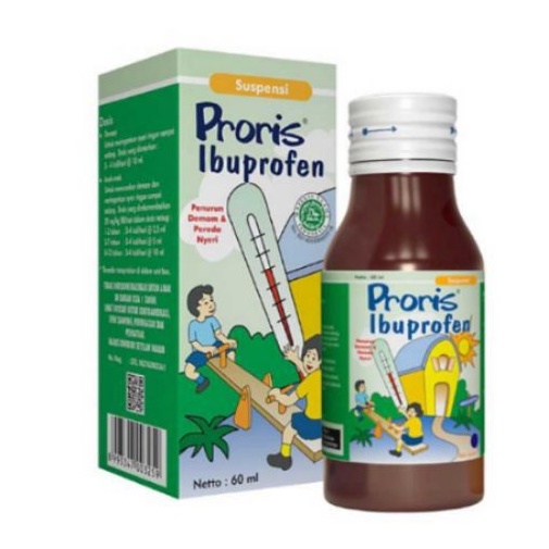 Proris Ibuprofen Obat Penurun Demam Anak Jeruk 60ml