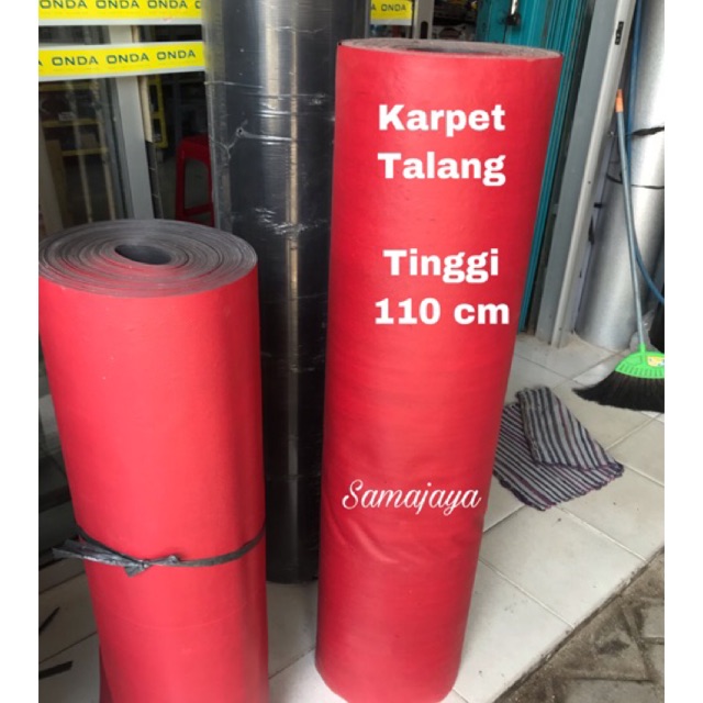 Karpet Talang 110 cm . Karpet talang merah hitam