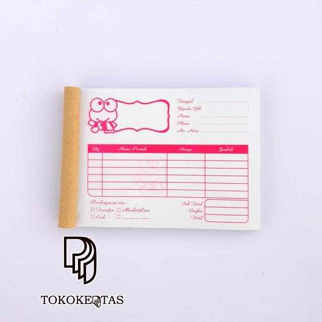 

Nota olshop mini motif keropi