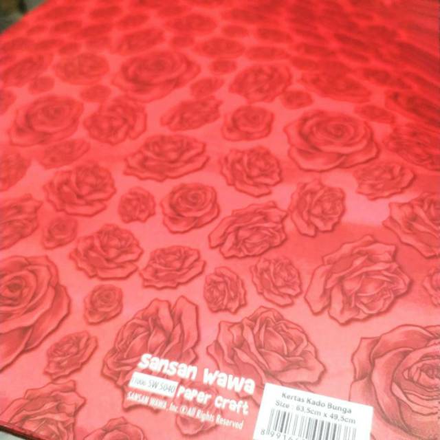 

Kertas Kado Sansan Wawa Rose/Bunga 5040