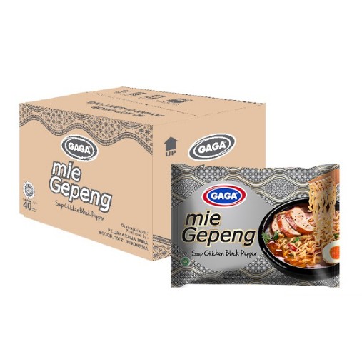 

GAGA Mie Gepeng Kuah Lada Hitam 67gr (1 dus = 40 pcs)